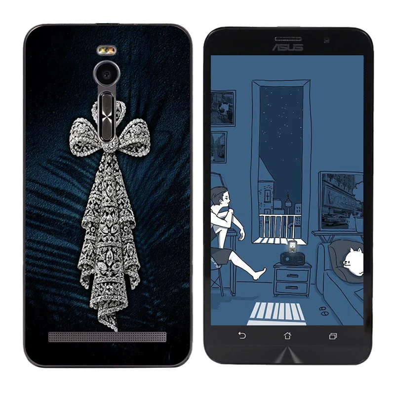 Soft Silicone Cover Case for ASUS Zenfone 2 ZE551ML ZE550ML Mammal Printing Phone Zenfone2 |