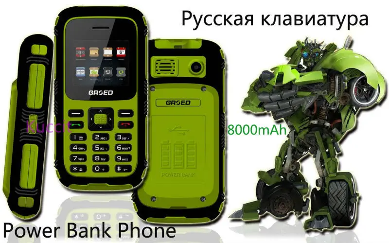 Оригинал k28 Большая Батарея 8000 мАч Power Bank телефон фонарик Старший GSM старик