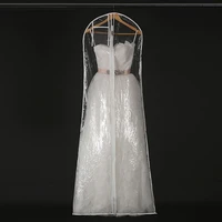 1x clear wedding dress cover storage bags dustproof large bridal gown garment 160170180cm free shipping