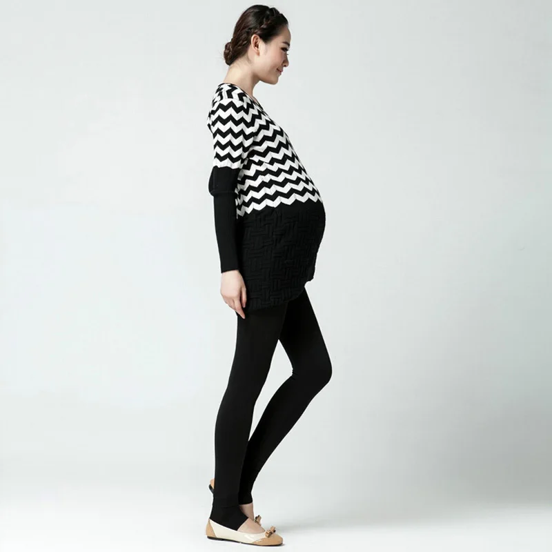 Женская одежда для беременных зимние леггинсы утепленные бархатные штаны теплые