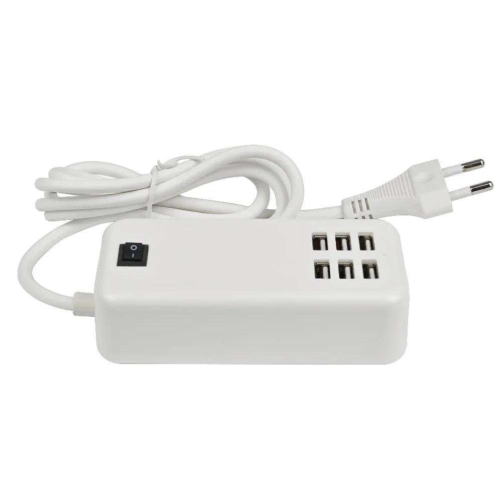 AIYIMA настольное зарядное устройство USB концентратор 6 портов ЕС настенная розетка