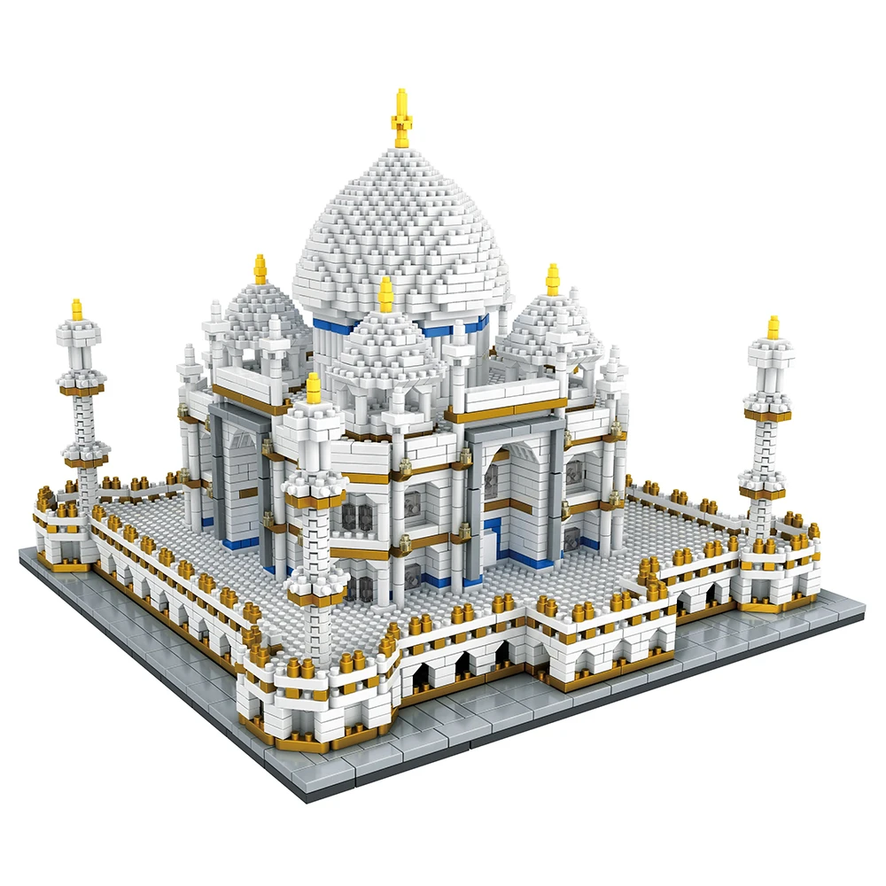 Building Bricks City Architecture Compatible Legoing Landmarks Taj Mahal Palace 3D Model Children's Educational Toy | Игрушки и