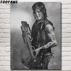 Foocome The Walking Dead Daryl Dixon ТВ сериал постеры шелковые настенные художественные принты декоративные картины для гостиной