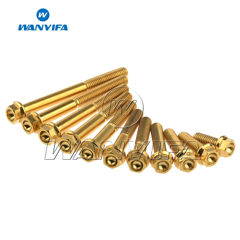 Титановый &quotWanyifa&quot Ti M6 x 15 20 25 30 35 40 45 50 55 60 65 мм Малый разъем под шестигранную