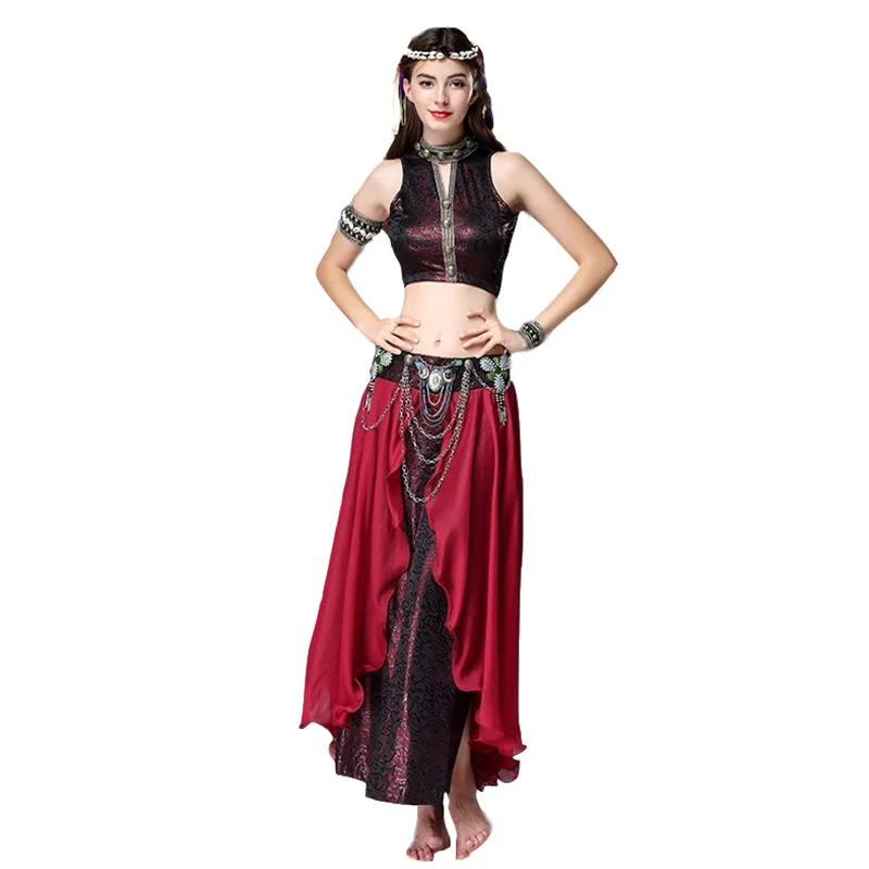 Новый Племенной Стиль для танца живота комплект Производительность женская