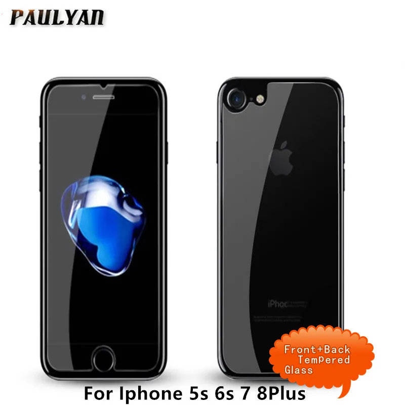 Закаленное стекло 2.5D 9H для Iphone 5 6 6s 7 8 2 шт. защитная пленка экрана SE 7Plus 8Plus|Защитные