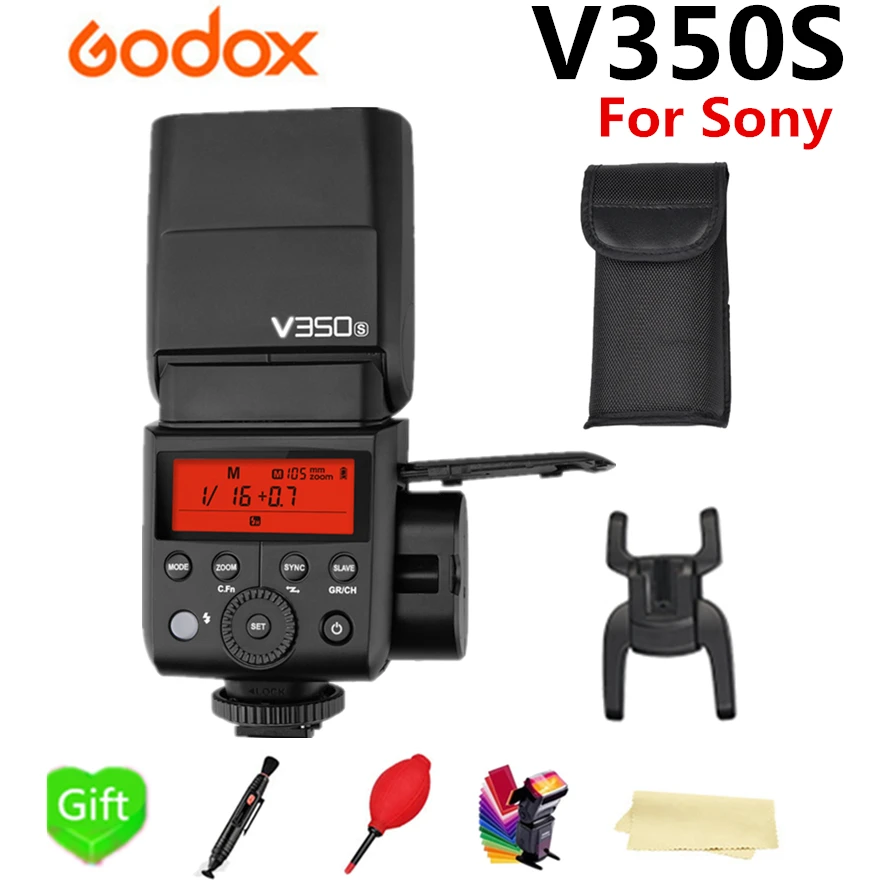 Вспышка Godox V350S Speedlite GN36 2 4G Беспроводная X System TTL 1/8000s HSS литий ионная вспышка для