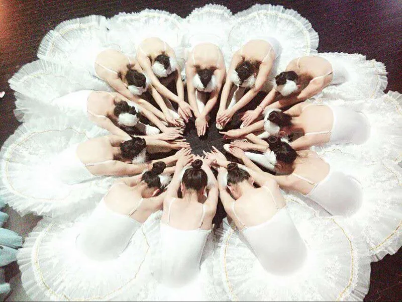 Профессиональная балетная пачка детские белые балетные платья для девочек