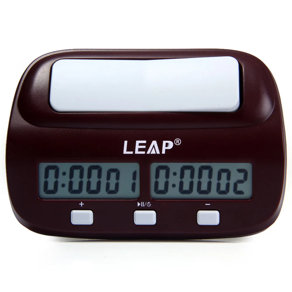 LEAP Digital Chess Clock Compact Watch Count Up Down Timer Electronic Board Game Player Set Handheld Master | Дом и сад