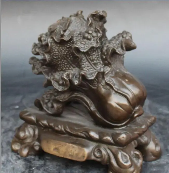 Бесплатная 8 &quotКитайская чисто черная бронзовая фигурка для привлечения