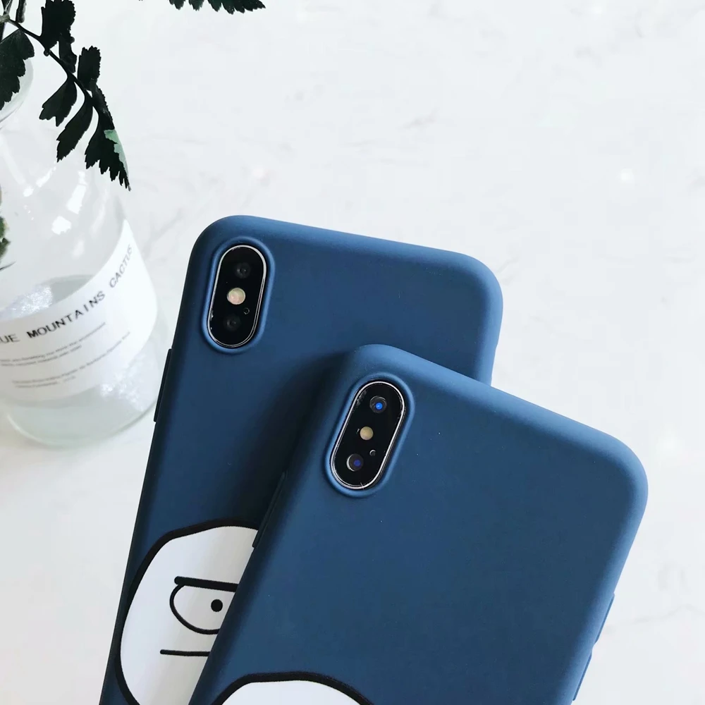 Чехол для iPhone 6 7 8 Plus мягкий силиконовый чехол из ТПУ телефона Apple 6SXS Max XR средний
