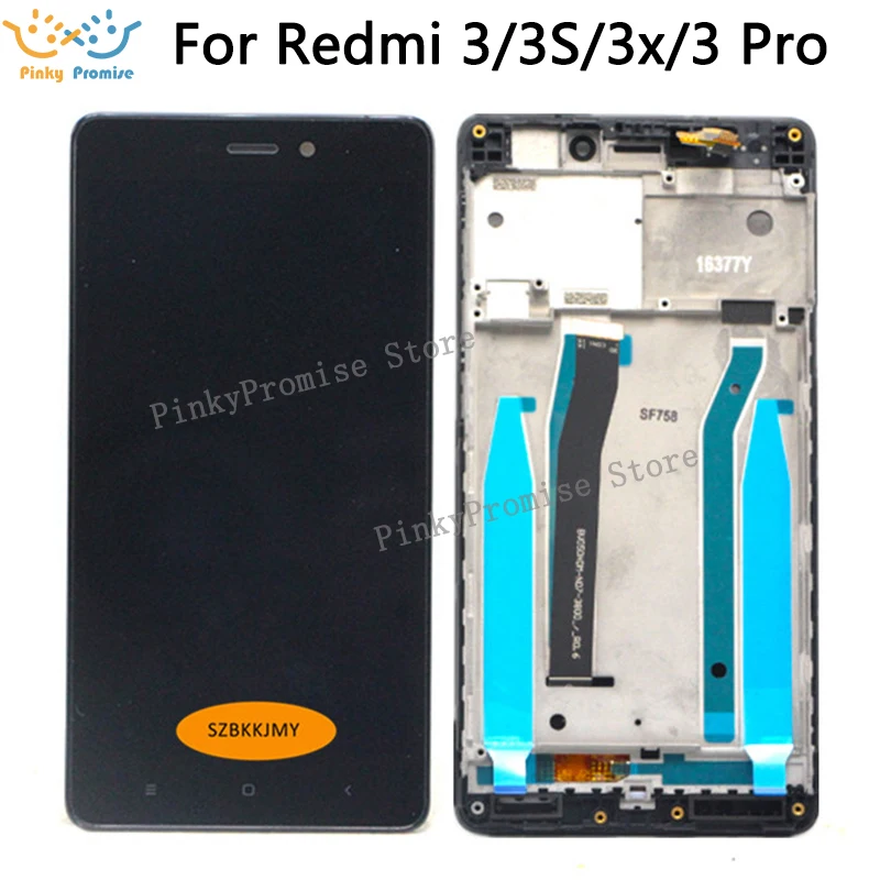 Жк-дисплей и дигитайзер сенсорного экрана в сборе для Xiaomi Redmi 3S 3x 3 pro с