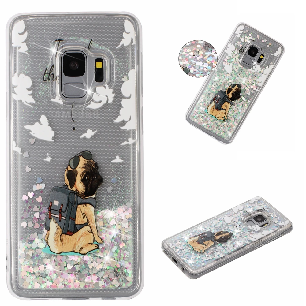 For Samsung Galaxy S9 S 9 SM-G960F/DS SM-G960F Dynamic Liquid Quicksand Cover SM G960F/DS G960F G960W G960N G960U Bling Cases | Мобильные
