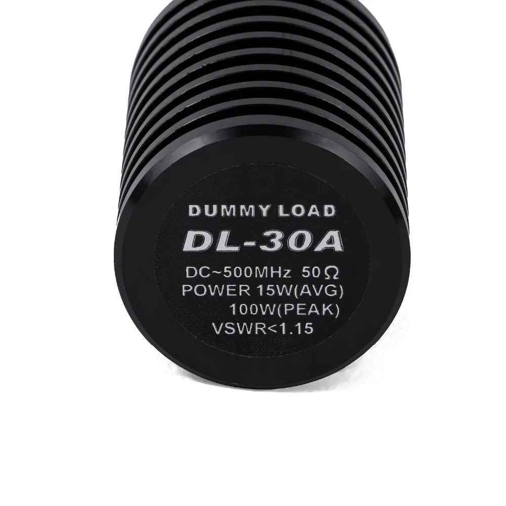 PL259-M Connector Harvest DL-30A DC 0-500MHz 15Watt AVG 100W PEAK Dummy Load Two-way Black For NISSEI RS-50 CB Two-way Radio