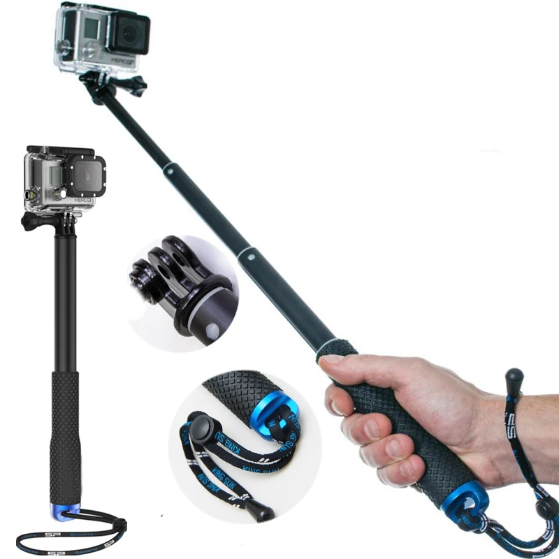Монопод для селфи с дистанционным креплением gopro hero 3 + 4 HD xiaomi yi sj 2015 4000 5000 6000