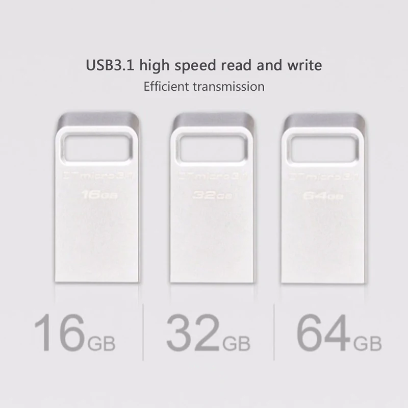 USB флеш накопитель Kingston 32Ggb 16 ГБ 64 128 3 1 металлический флешка U диск|USB