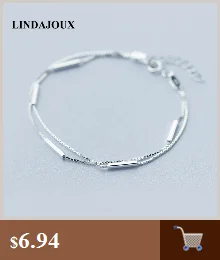 LINDAJOUX модное 925 пробы Серебряное ожерелье-чокер для женщин S925 серебряные ожерелья и подвески