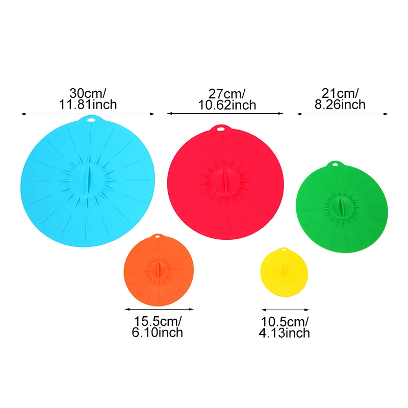 Крышки для микроволновой печи Силиконовое уплотнение крышки пищевых продуктов