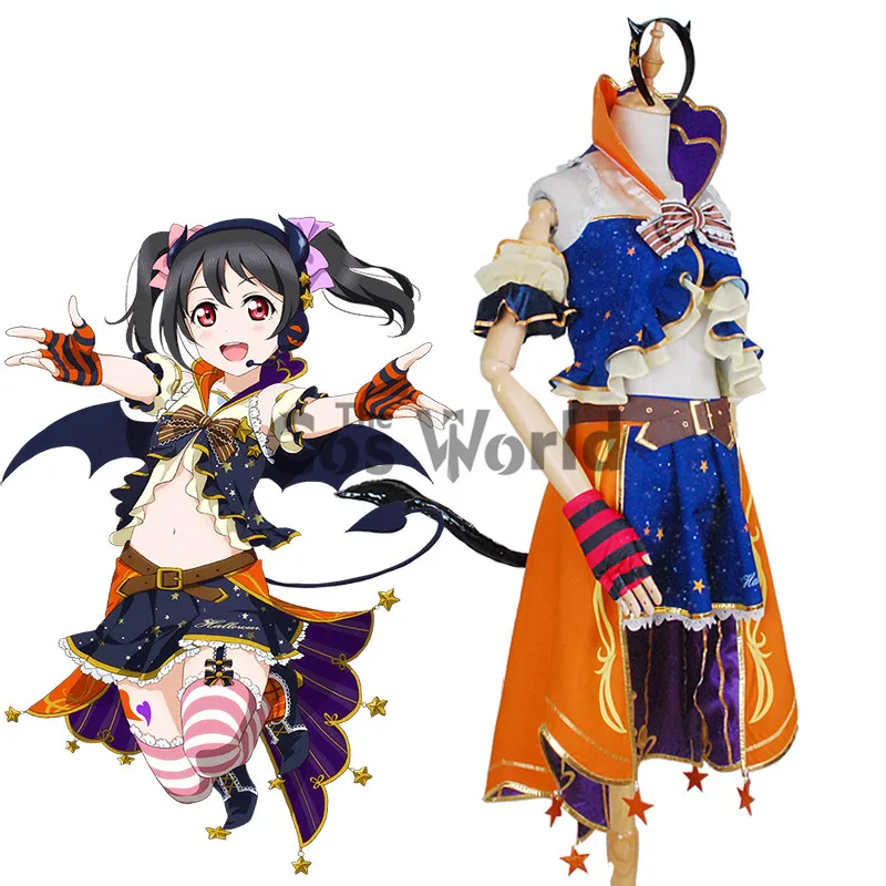 Платье для Хэллоуина с надписью Love Live School Idol Project Yazawa Nico Униформа костюмы косплея