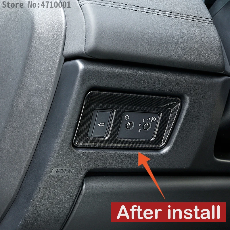 АБС-пластик хром авто Интерьер Хвост кнопки дверного переключателя рамка Крышка