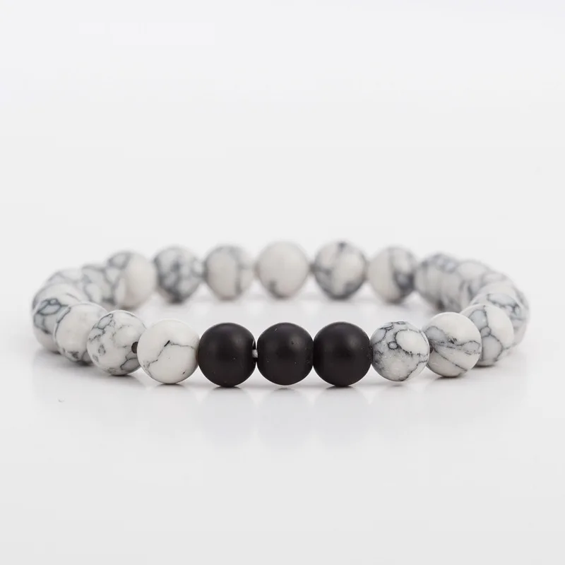 Mdiger брендовые Модные мужские браслеты матовые бусины натуральный тигренок