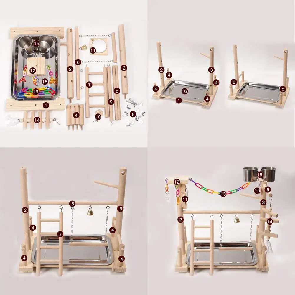 Настольная подставка-гнездо для птиц игровая подставка тренажерного зала