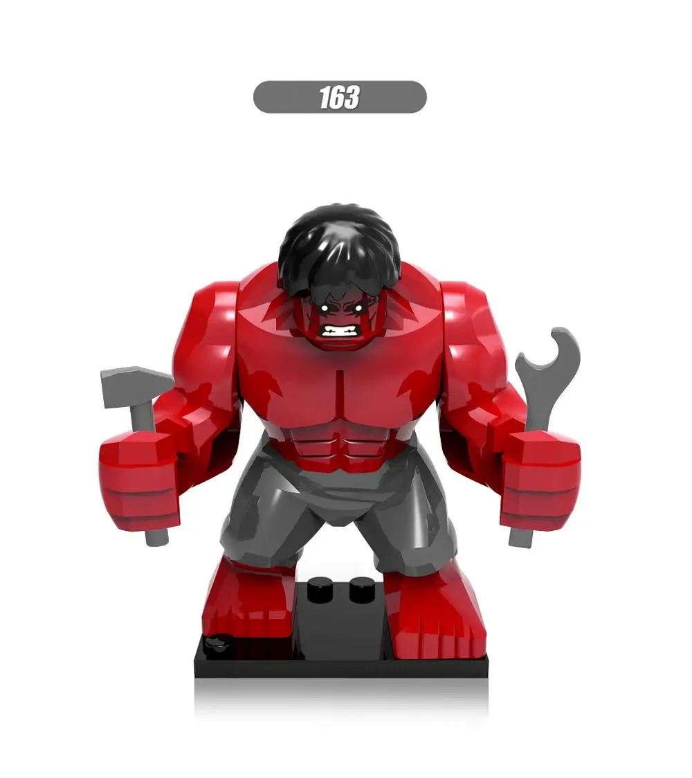 Одиночная супер героев Кирпичи Строительные блоки Зеленый Фонарь Kilowog анти Веном фильм халкбастер Darkseid Халк фигурка дедпула 892 - Цвет: 163 without Box