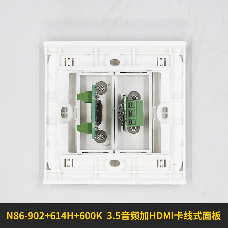 N86 902 + 600 К 614 H двухпортовый HD plus 3 5 разъем solderless аудио видео стеновые