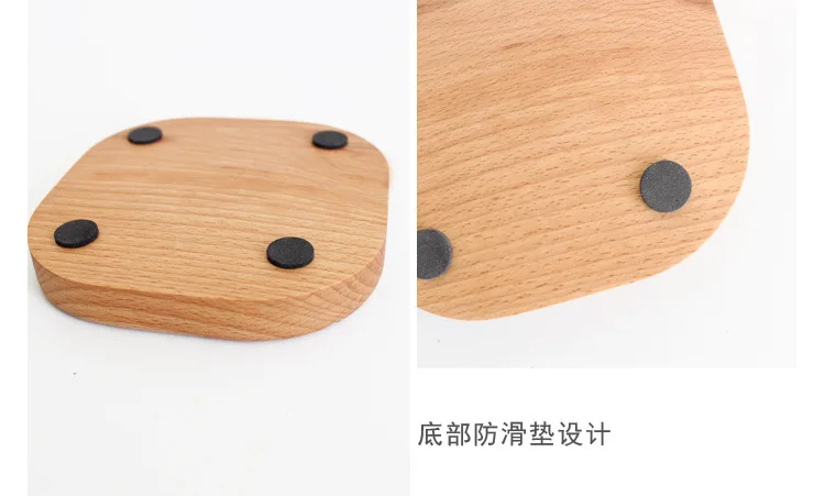 Zakka six - claw mark cup holder kitchen living room beech wooden hanger furniture free shipping 2pcs | Дом и сад