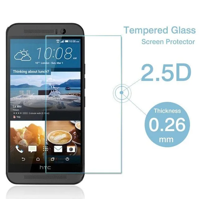 2.5D Закаленное стекло для HTC One M9 Высококачественная защитная пленка