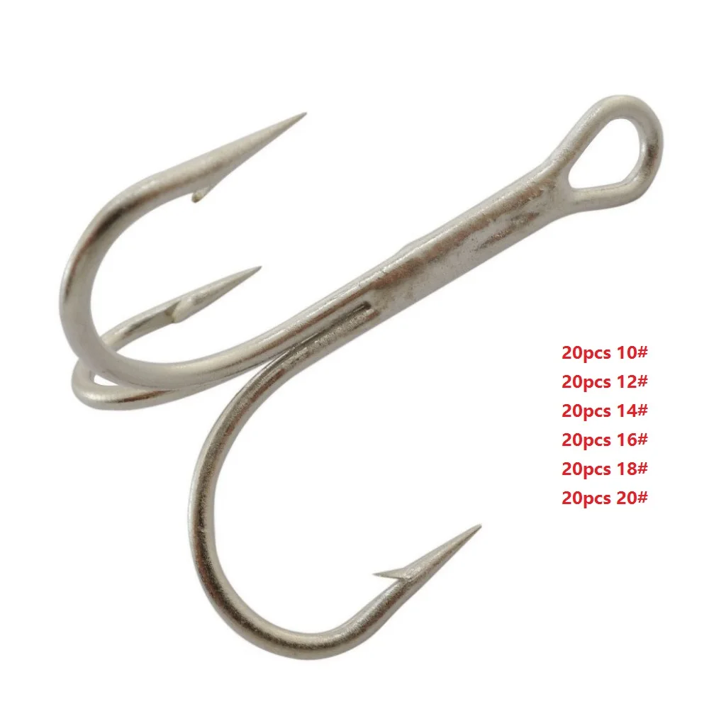 

3551 120pcs (10#x20pcs/12#x20pcs/14#x20pcs/16#x20pcs/18#x20pcs/20#x20pcs) Fishing Hooks Set