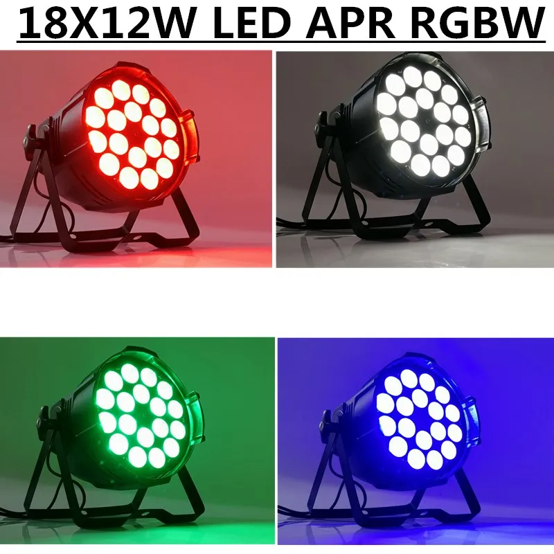 4 шт./18X12W RGBW светодиодный PAR DMX 4/8 CH светильник|Эффект освещения сцены| |