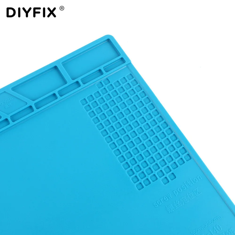 Коврик DIYFIX S140 из мягкого силикона паяльный коврик теплоизоляционный настольная