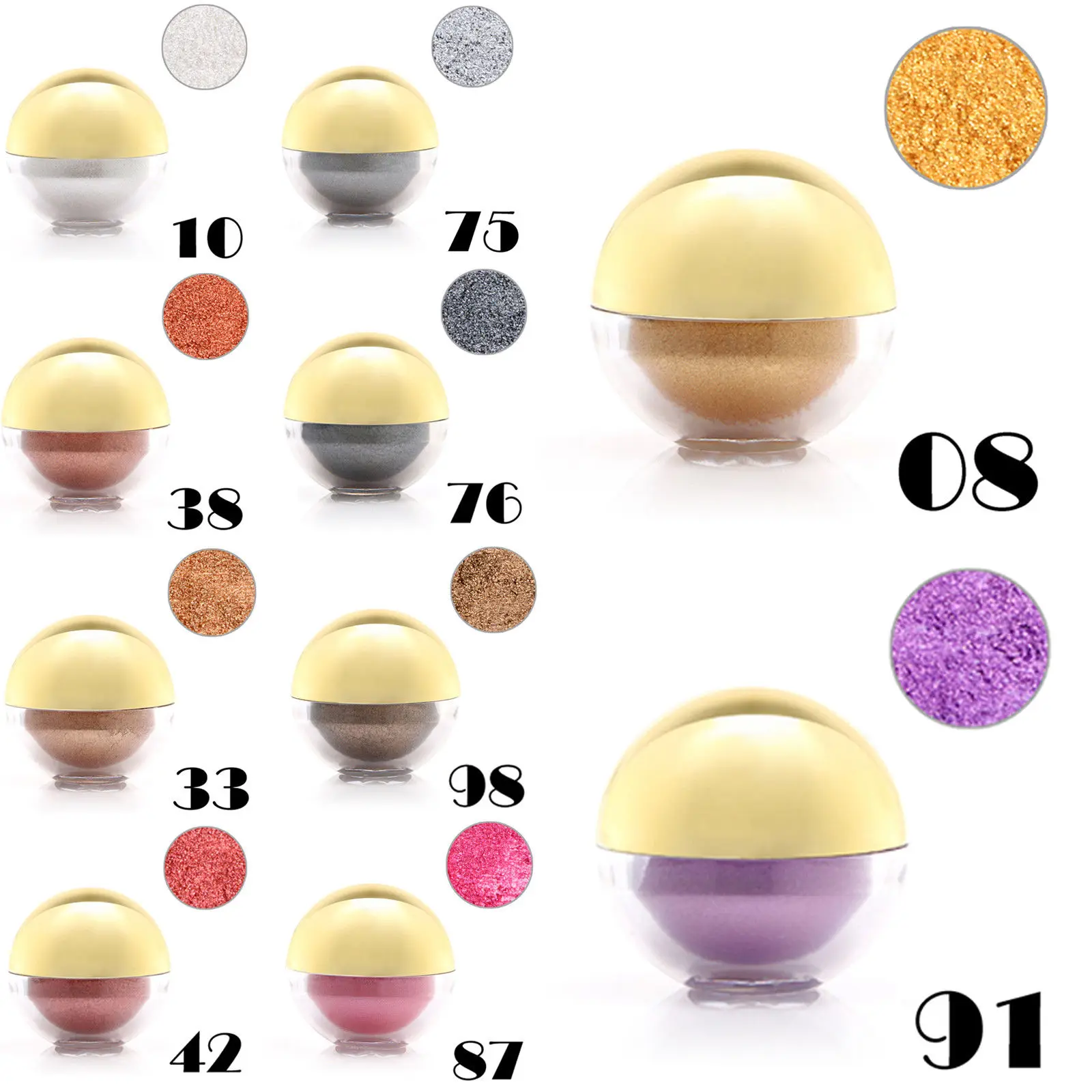 Новинка пудра для век Anmas Rucci с шиммером и жемчугом косметика пигмент макияж тени