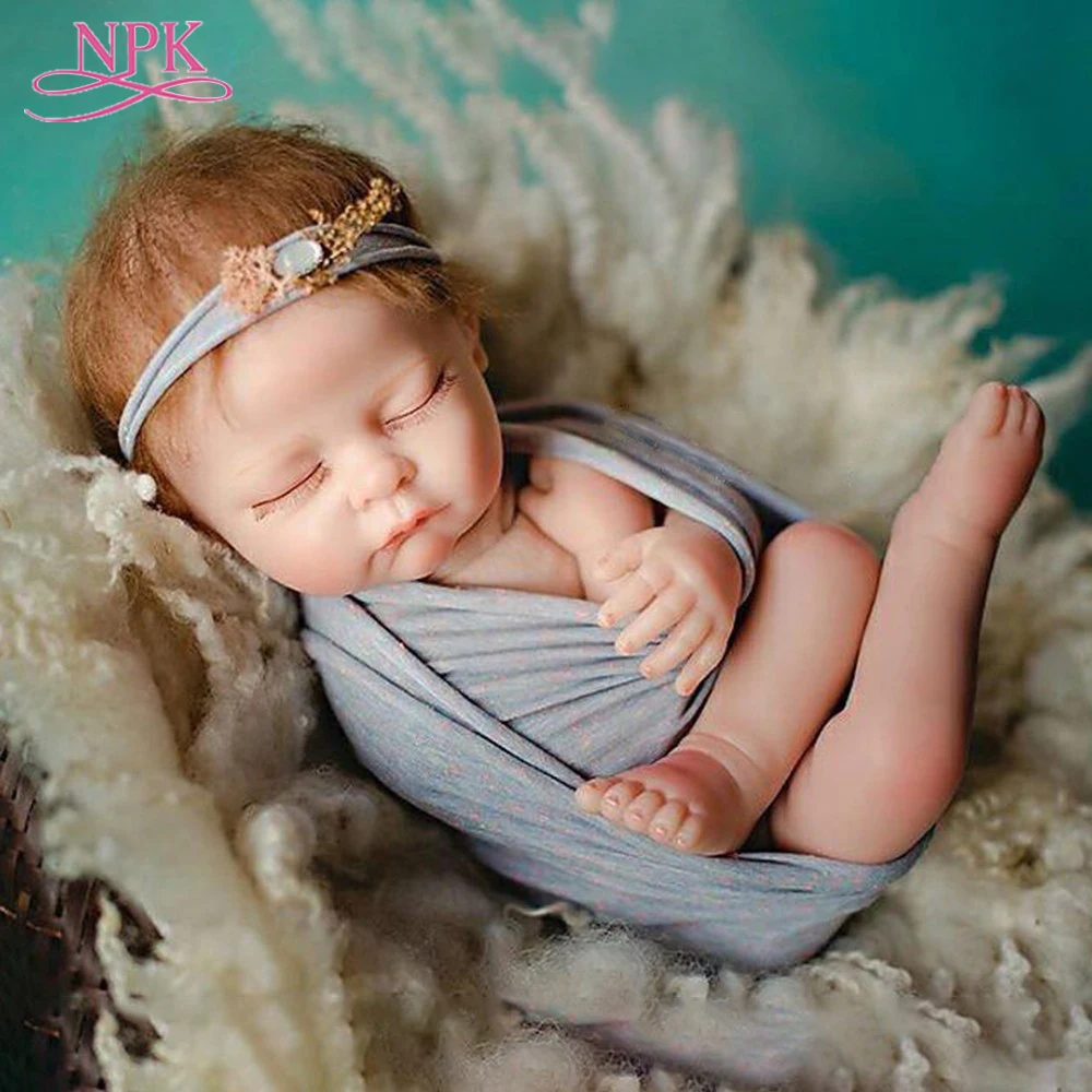 NPK 52 см Силиконовая Кукла Reborn Очаровательная Реалистичная кукла для