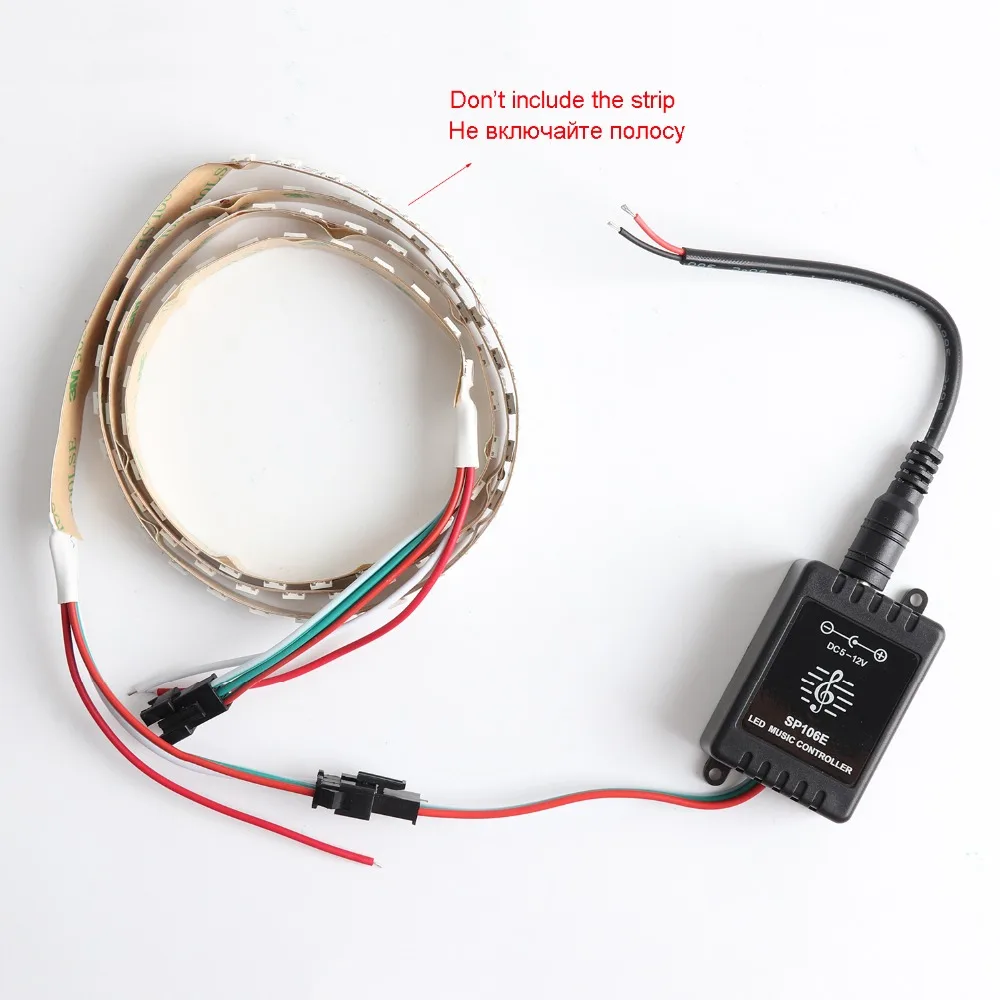 DC5 ~ 12 V WS2812B музыкальный контроллер светодиодный пиксель РЧ беспроводной пульт