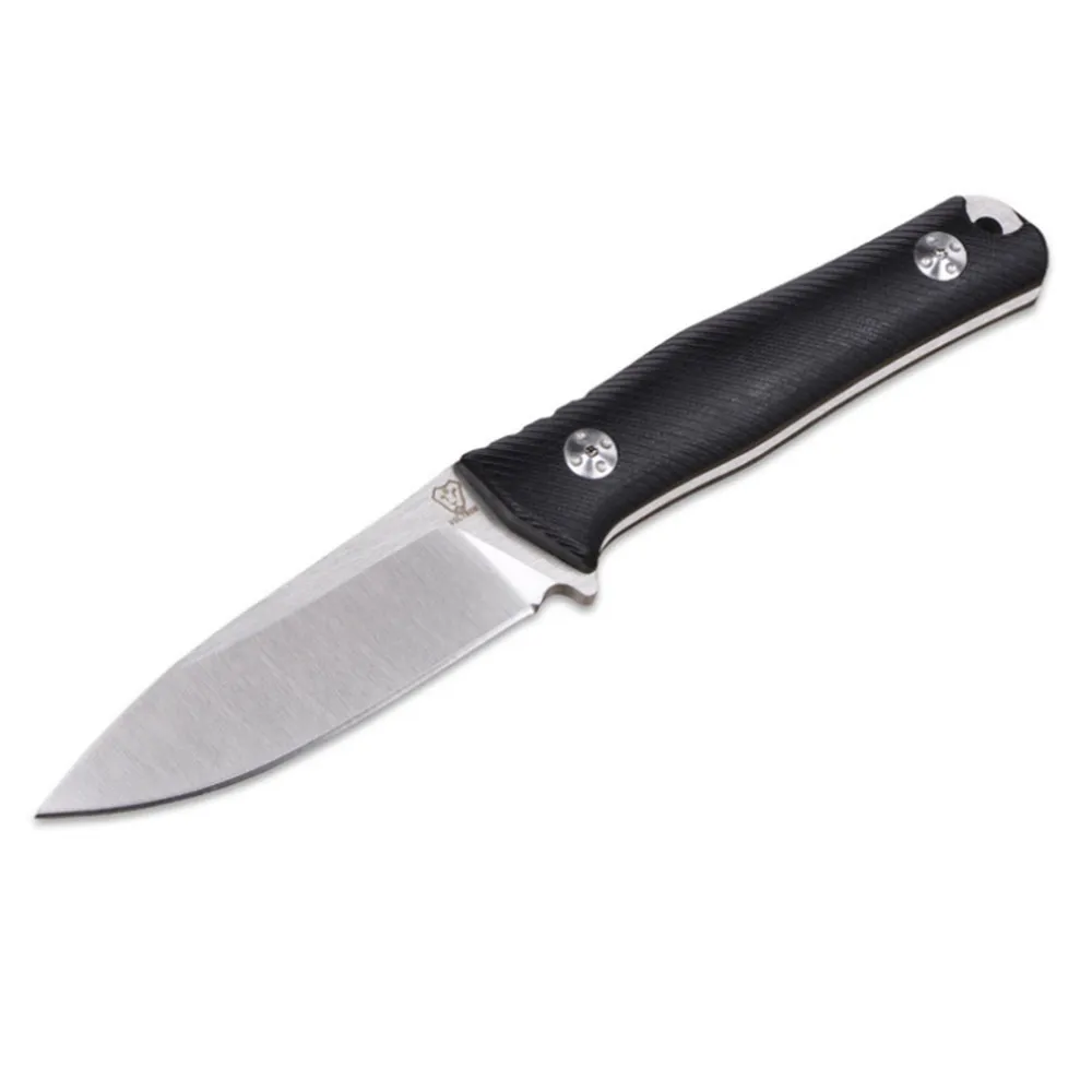 Популярный нож с фиксированным лезвием Stonewash D2 лезвие Черная Ручка G10 охотничий