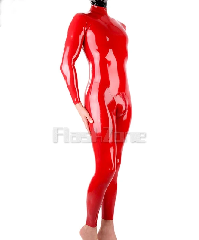 Бесплатная Доставка! Мужские латексные zentai zip cod-piece модные костюмы кошки |