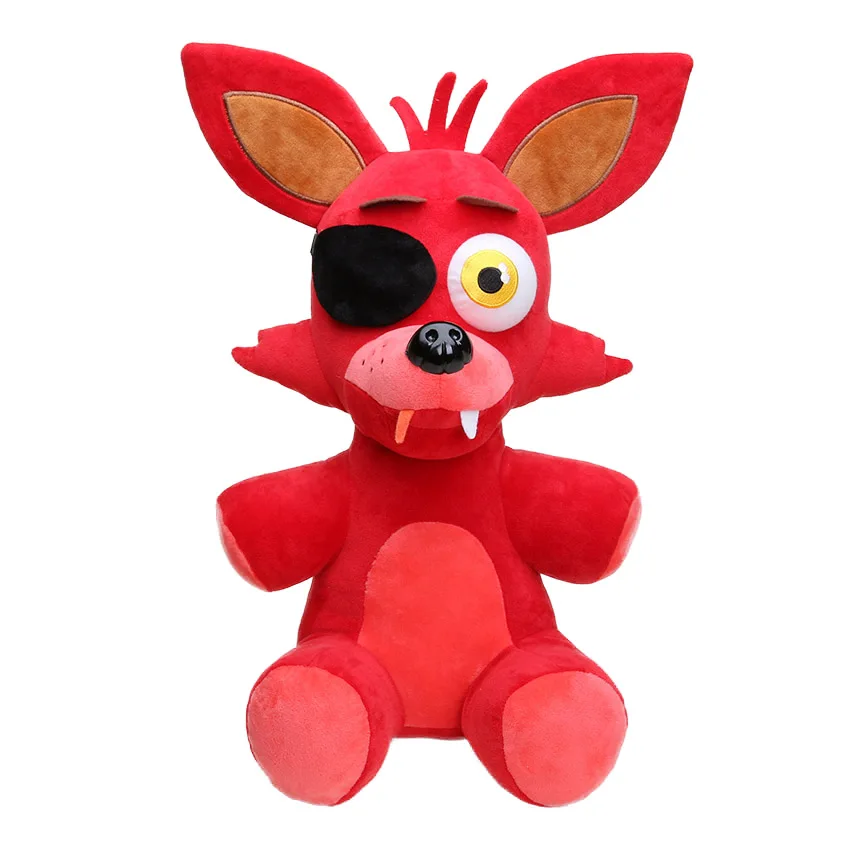 45cm foxy 15 см-45 см Five Nights at Freddy's плюшевые игрушки FNAF кошмар красный Foxy Freddy Fazbear плюшевый брелок-подвеска мягкая кукла - Цвет: 45cm foxy