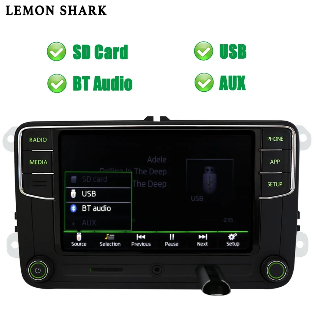 Зеленый Android Авто Carplay Noname RCD330G RCD330 плюс Зеленая кнопка автомобиля радио 6RD 035 187B для Skoda Octavia Fabia Superb Yeti