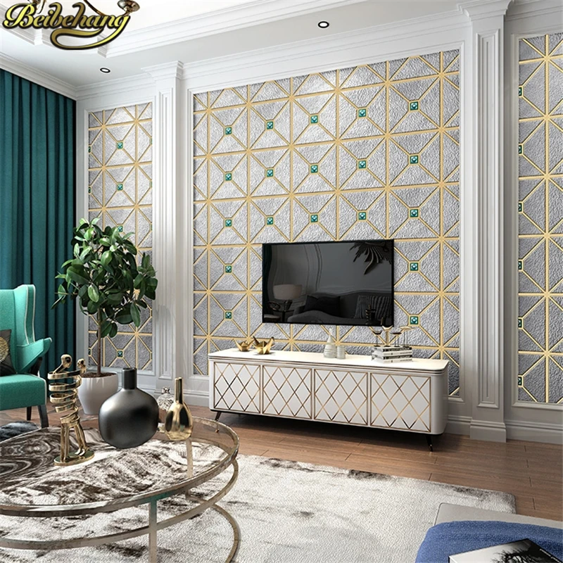 Простые современные европейские обои beibehang из оленьей кожи для гостиной спальни