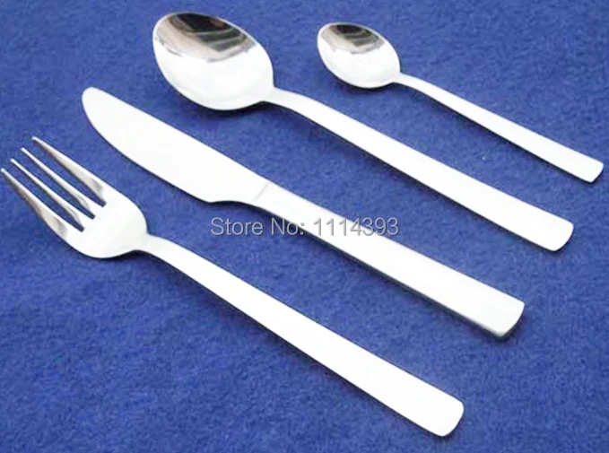 2166 Stainless steel Cutlery set 24pcs Mirror/ Flatware / Dinner Knife fork spoon coffee Tableware | Дом и сад