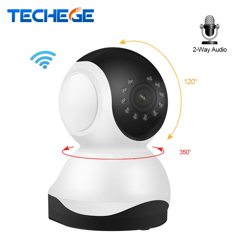 Techege мини 1080 P Беспроводной Wi Fi Ночное видение Sucurity 720 IP Камера 355 вращение PTZ
