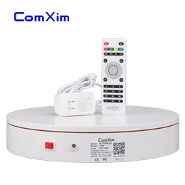 White with US plug ComXim удаленного Управление Скорость, направление, MT320RL60 32 см 360 градусов фотографии Электрический поворотный, вращающийся проигрыватель, дисплей стенд - Цвет: White with US plug