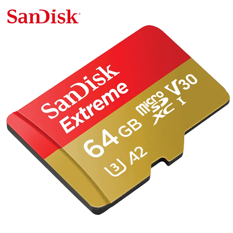 

Original SanDisk Extreme PRO/Extreme Memory Card 128GB 64GB 32GB Read Speed Up to 100MB/s microSDHC/SDXC UHS-I U3 V30 4K UHD