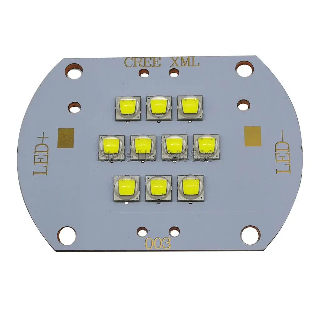 

100W Cree XML2 XM-L2 White Neutral White Warm White Royal Blue LED Emitter Lamp Light 10-Chip Intergrated DIY Lamp Copper PCB