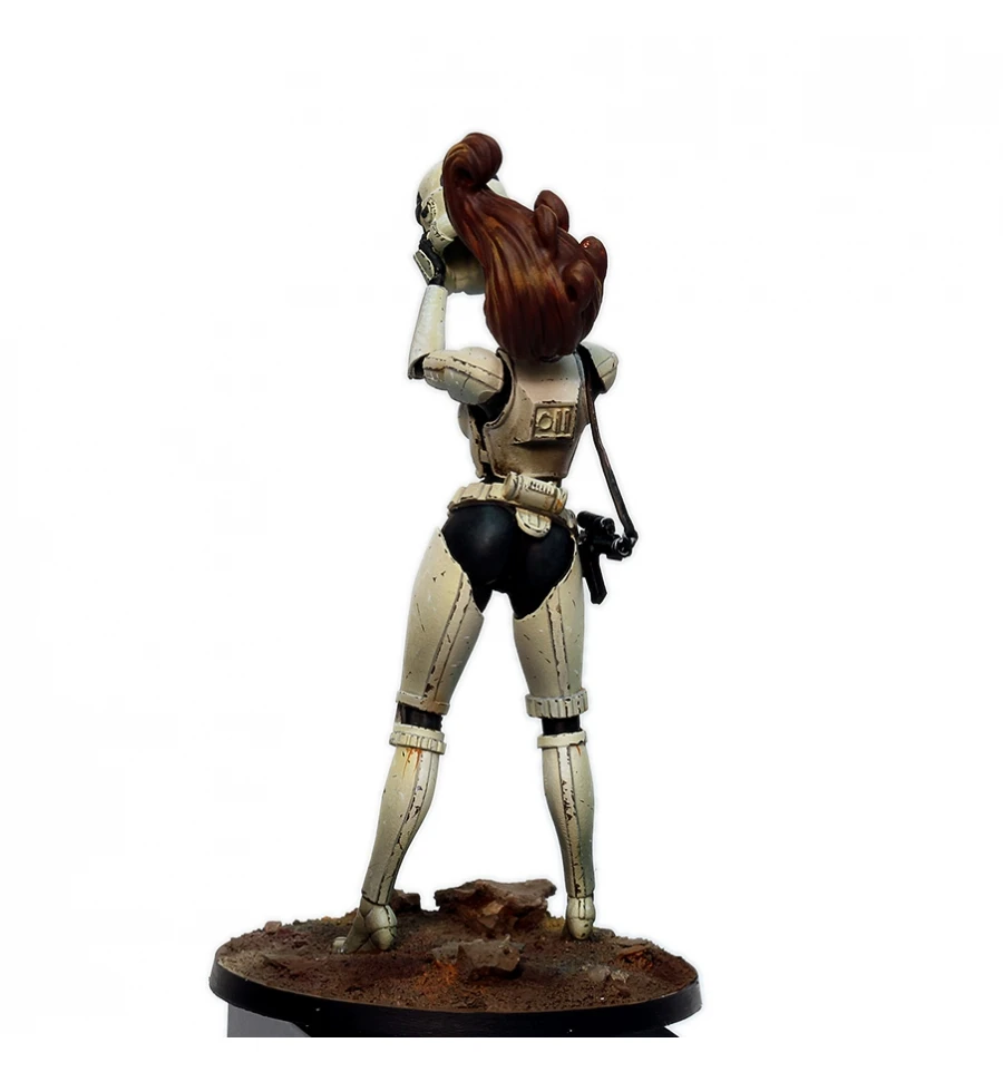 1/24 75 мм смолы Набор фигурок, модель VIXEN звезда с основанием в разобранном виде Неокрашенный