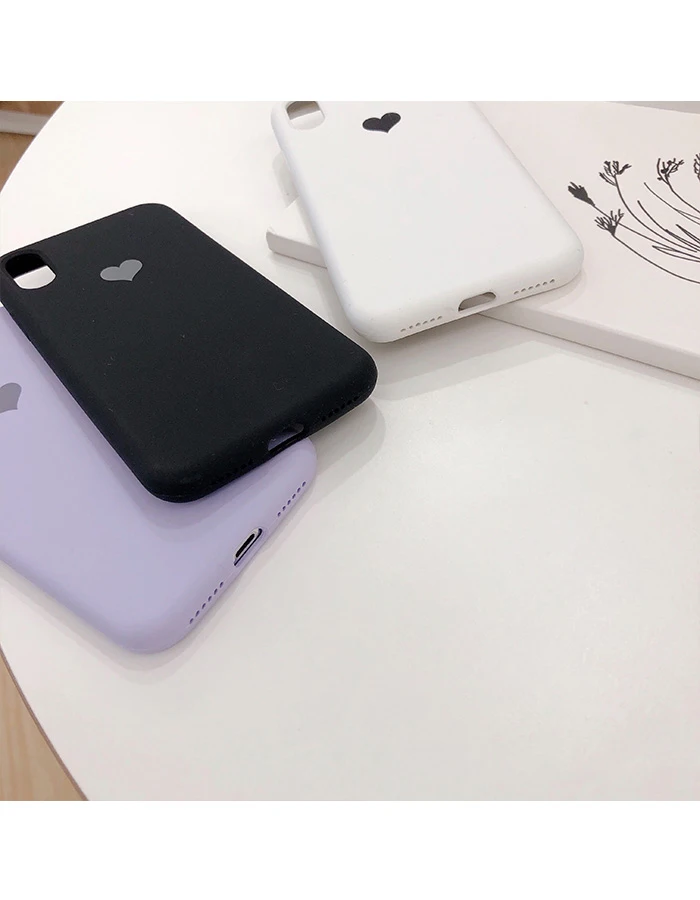 GlamPhone чехол сплошной цвет Macarons Love Heart чехол для телефона для iPhone 6 7 8 Plus X XR XS Max мягкий чехол на заднюю панель телефона чехол s