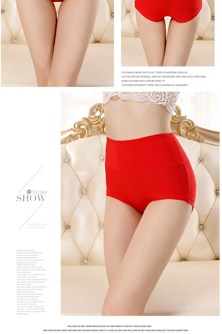 NW53 Ropa Interior Femenina женское хлопковое нижнее белье с высокой талией, дышащее белье, женские трусики размера плюс