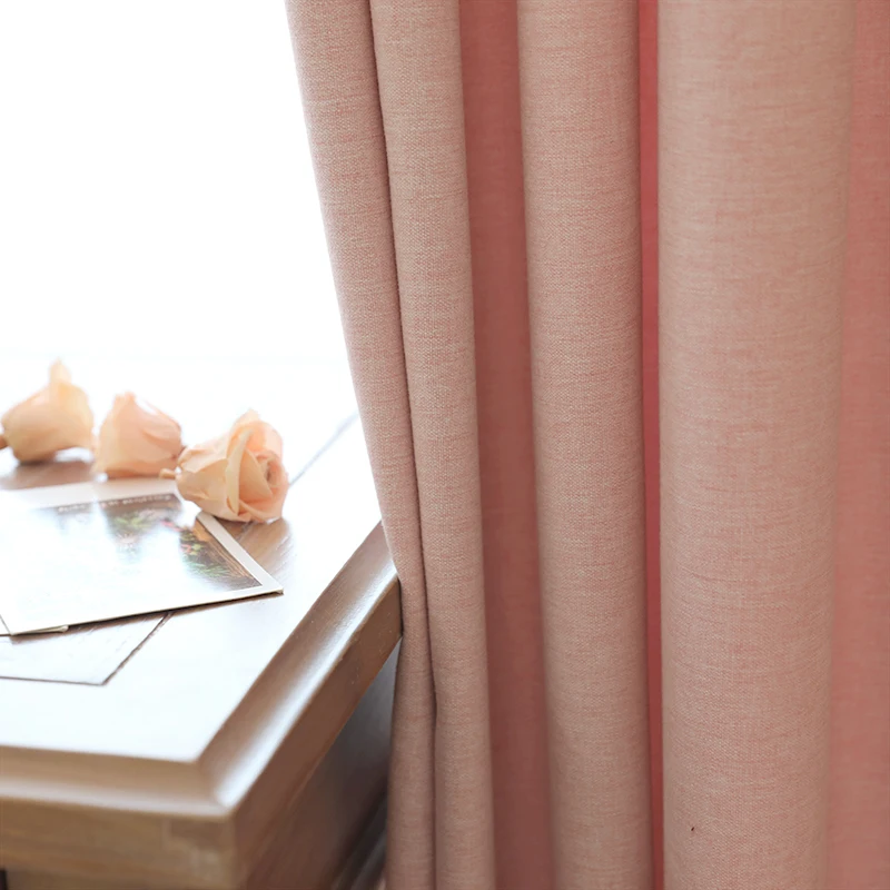 Занавески для домашнего декора мягкие однотонные занавески гостиной спальни